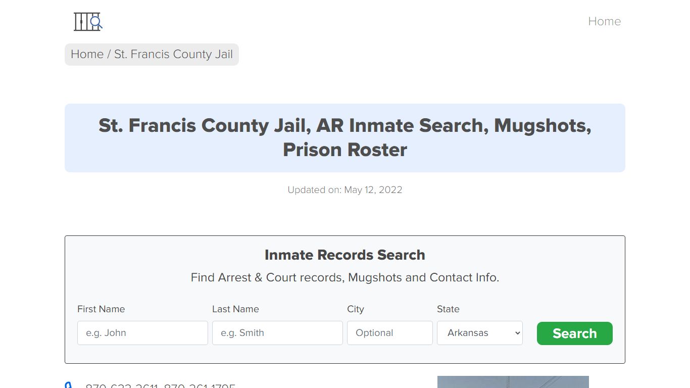 St. Francis County Jail, AR Inmate Search, Mugshots, Prison Roster ...